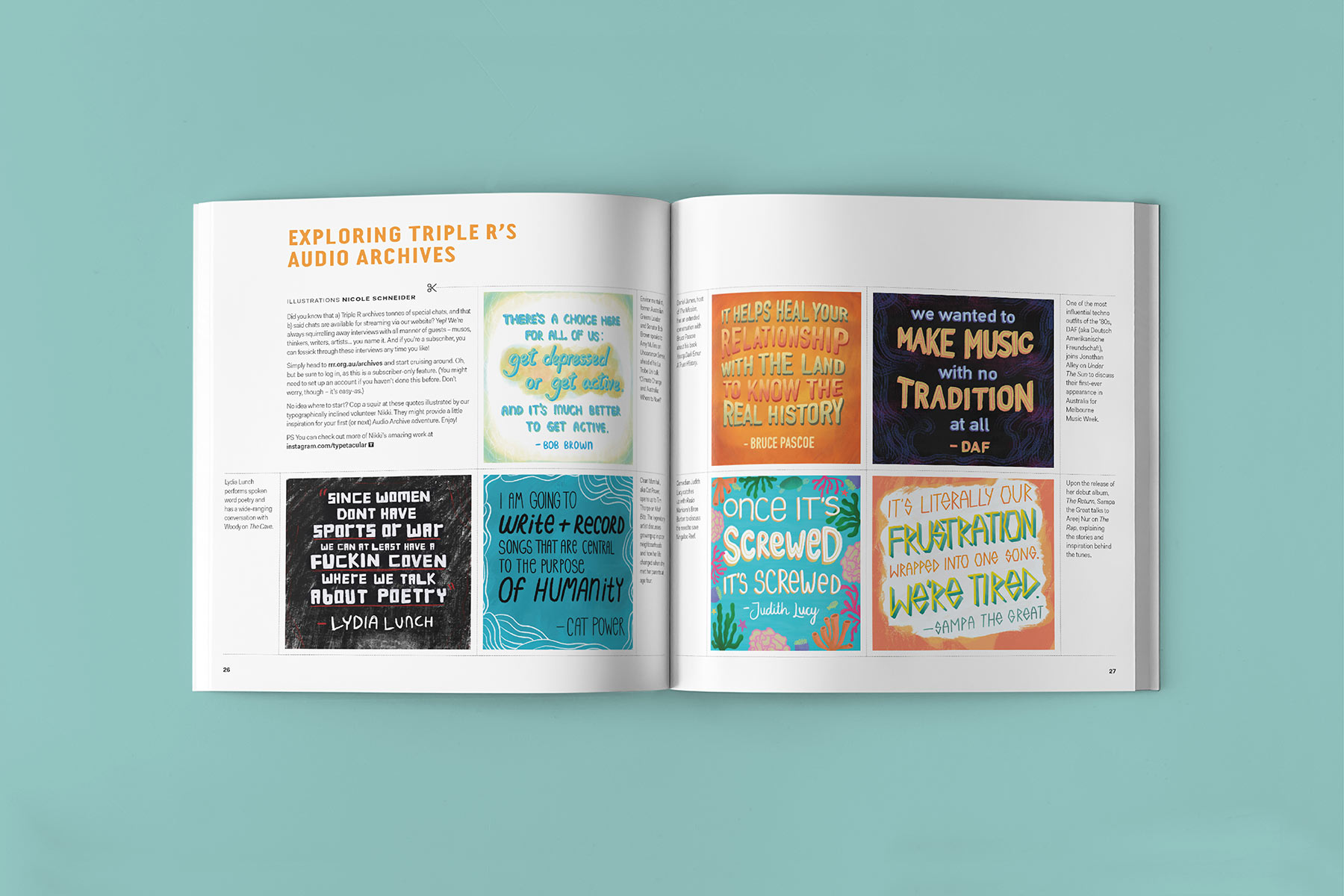 RRR Triple R April Amnesty Trip magazine